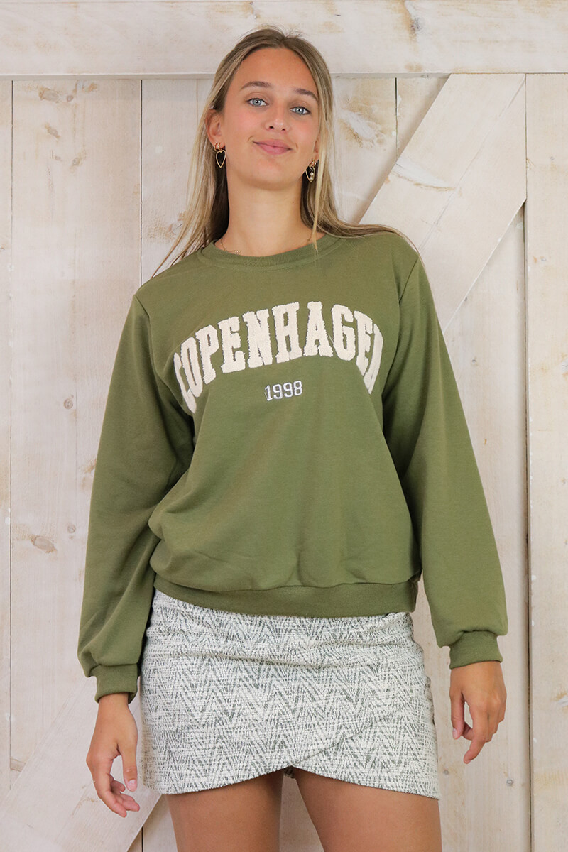 groene sweater