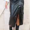 vegan leather skirt