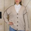 taupe dames vest