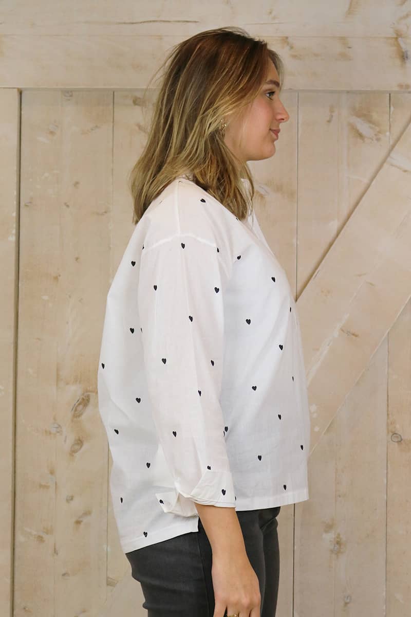 zijkant blouse